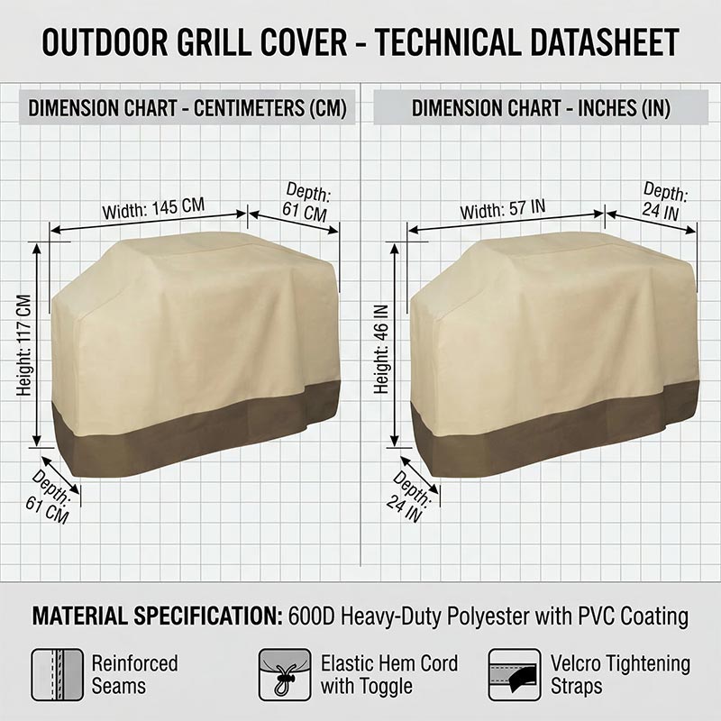 600D Outdoor Barbecue Cover,Wa - Spark Plug ulasan dan harga